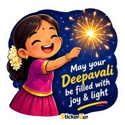doa, budak, bunga api, deepavali