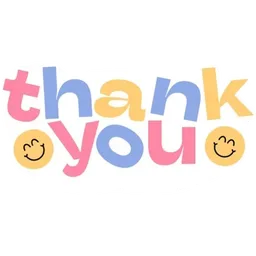 terima kasih, thank you, warna warni, smiley