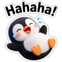 lawak, gelak, hahaha, penguin