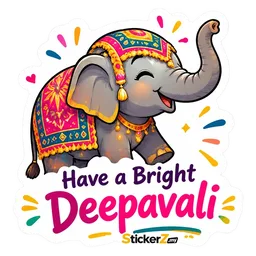 comel, ucapan, gajah, deepavali