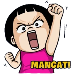 semangat, marah, jerit, gaya, mangat