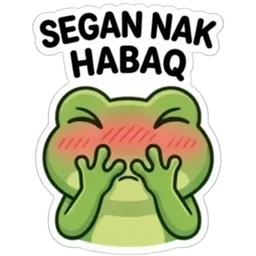 malu, loghat utara, katak, segan, habaq