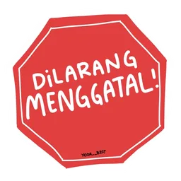 tanda, amaran, dilarang, gatal, menggatal, tanda berhenti, tanda henti