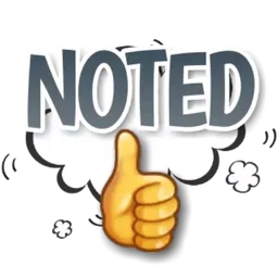 ok, setuju, thumbs up, noted, faham