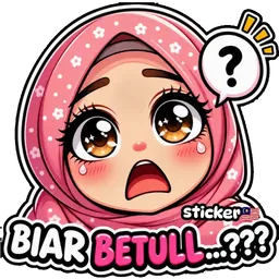 comel, hijab, terkejut, soalan, biar betul