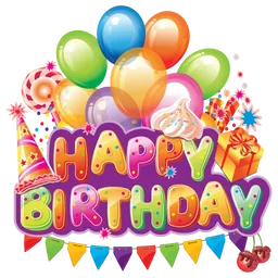 happy birthday, hari jadi, hadiah, belon, sambutan