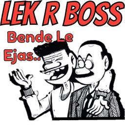 lawak, gelak, kartun, boss