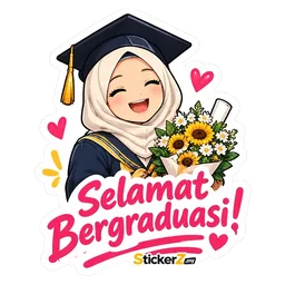 tudung, tahniah, konvokesyen, graduasi, bunga matahari