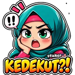 marah, tudung, terkejut, sindir, kedekut