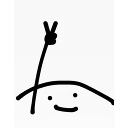 senyum, hai, peace, lukisan, doodle
