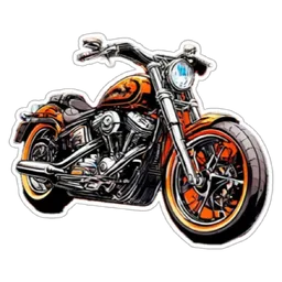 motosikal, oren, moto, superbike, harley