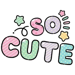 comel, pujian, pastel, so cute