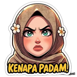 marah, hijab, soalan, muka masam, kenapa padam