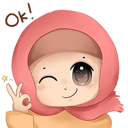 ok, comel, setuju, okay, tudung