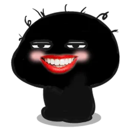 gelak, seram, gelap, senyum, muka, lipstik, lipstik merah, hitam