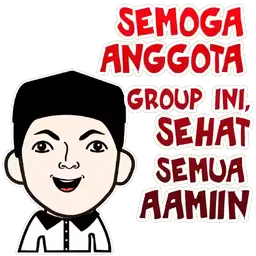 doa, aamiin, songkok, sihat, group