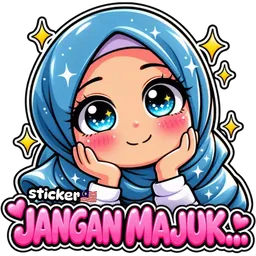 comel, tudung, merajuk, pujuk, jangan majuk