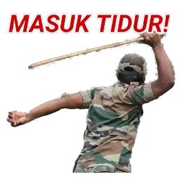 tidur, marah, amaran, masuk tidur, rotan