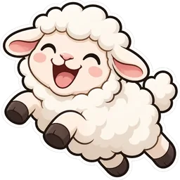 ketawa, comel, gembira, kambing, biri-biri