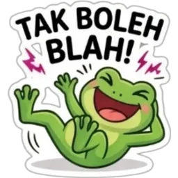 ketawa, lawak, gelak, katak, tak boleh blah