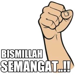 semangat, motivasi, bismillah, penumbuk