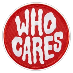 tak kisah, sarcasm, who cares, patch