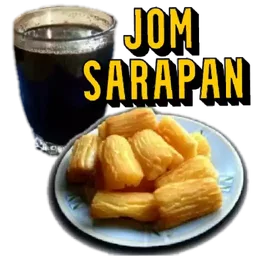 makan, kopi, sarapan, pagi, jom sarapan