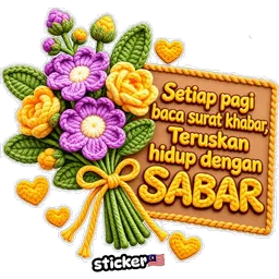selamat pagi, sabar, motivasi, bunga, kata hikmah