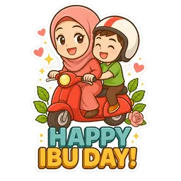 motosikal, ibu, anak, hari ibu, happy ibu day