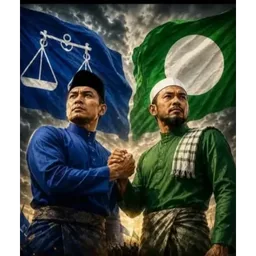 pas, politik, bn, bendera parti, perpaduan, muafakat