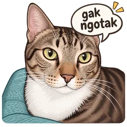 kucing, sindir, muka selamba, gak ngotak