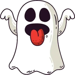 hantu, seram, julur lidah, ghost, boo, juling lidah, halloween