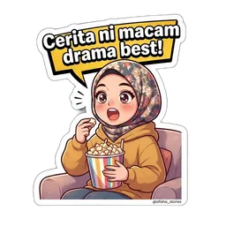 gossip, drama, popcorn, cerita, gosip, best, tudung, tengok drama, cerita best