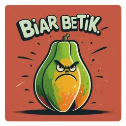 lawak, marah, buah, biar betik, betik