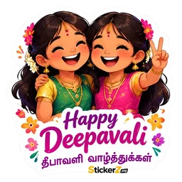 gembira, bestie, happy deepavali, deepavali