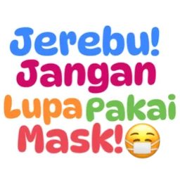 peringatan, pakai mask, topeng muka, jerebu, haze