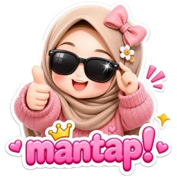 comel, hijab, thumbs up, mantap, bagus