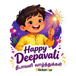 budak, bunga api, happy deepavali, deepavali