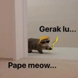 kucing, ugut, pisau, meow, gerak lu