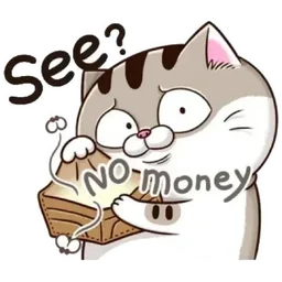 kucing, broke, no money, empty wallet, poor