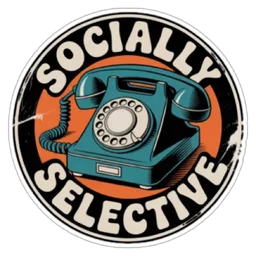 telefon, retro, introvert, socially selective