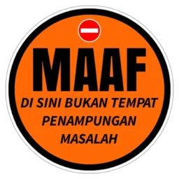 sindir, maaf, amaran, sindiran, masalah, dilarang, bukan tempat