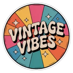 retro, warna warni, bintang, vintage vibes