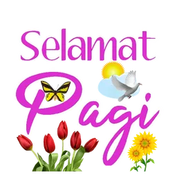 selamat pagi, good morning, bunga, pagi