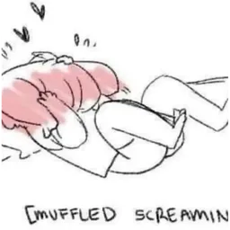 malu, kartun, frustrated, muffled screaming, blushing, scream, doodle