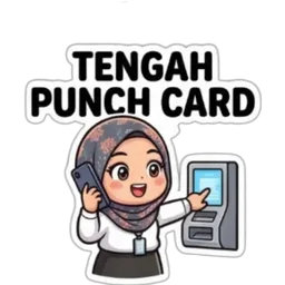 tudung, hijab, kerja, punch card, pejabat, masuk kerja, tengah