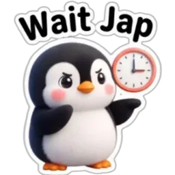 penguin, tunggu, kejap, jap