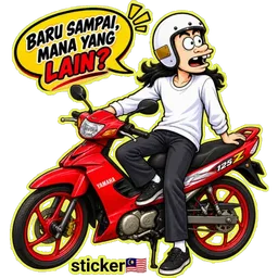 motor, motosikal, mat motor, kapcai, mat rempit, baru sampai, mana yang lain, yamaha