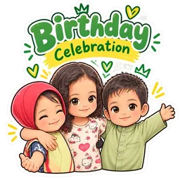 birthday, comel, ucapan, hari jadi, celebration, kanak-kanak, pelukan