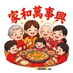 keluarga, cny, reunion dinner